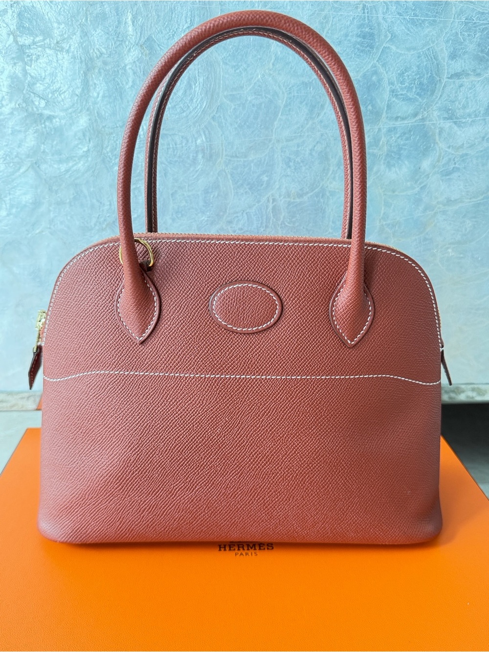Hermès Bolide 27 Sienne Epsom Leather GHW – Stamp Y (2020) – Full Set - Picture 6 of 17
